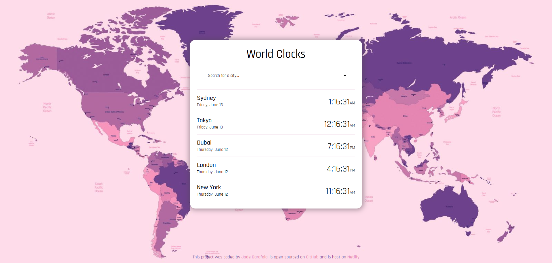 World Clock thumbnail